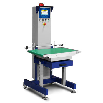 Balance de contrôle industrielle Ademi Pesage avec écran tactile.