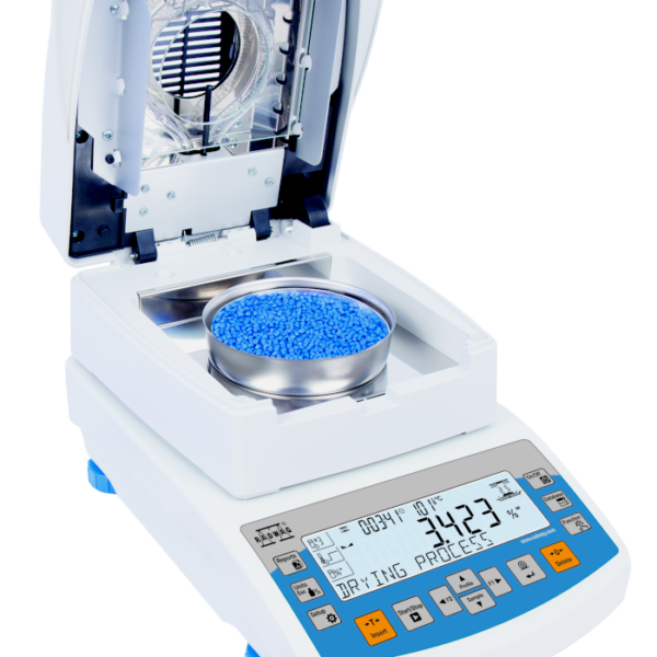 Balance de précision Ademi Pesage avec afficheur digital pour mesures de granulés.